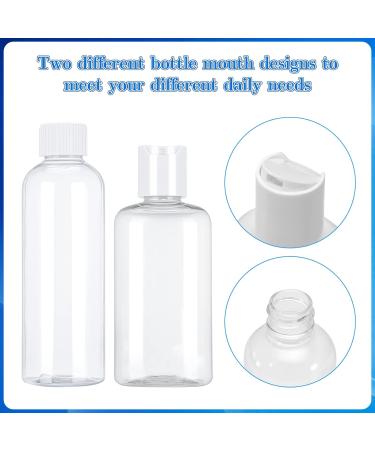 Firtink 6 PCS Plastic Travel Bottles 100 ML Clear Travel Containers Bottle Refillable Cosmetic Bottles Liquid Containers for Travel Toiletries Shampoo Lotion Makeup Shower Hand Soap - Buy Online on GoSupps.com