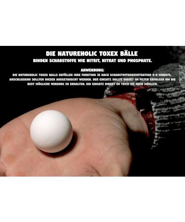 Natureholic Pond Mussel Set - Natural Biofilter & Miracle Weapon Against Suspension Algae - 3 Mussels + NH Toxex Ball for Garden Ponds - Buy Online on GoSupps.com