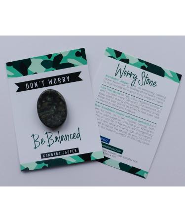 Kambaba Jasper Worry Thumb Stone - Meditation Spiritual Stress Relief Gift - Healing Energy Reiki Chakra - Birthday Stocking Filler - Buy Online on GoSupps.com