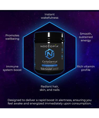 Nootopia Collagenius v 2.0 - Blended Powder of 4 Mushrooms, Collagen & Superfoods - Brain Supplement Supports Focus, Memory, Hair, Skin - Salted Caramel 15 Servings Salted Caramel 10.1 Ounce (Pack of 1) - Buy Online on GoSupps.com