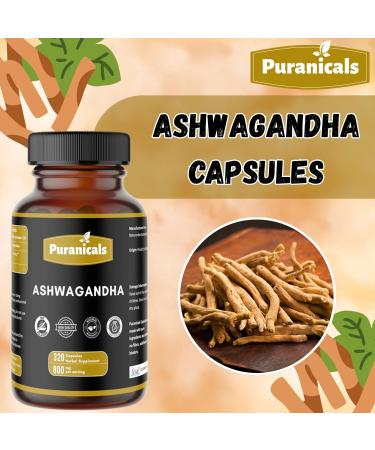 Puranicals Ashwagandha 320 Capsules and Garlic 320 Capsules Herbal Dietary Supplement | Easy Daily Use | Non-GMO Ingredients No Artificial Colors | Traditional Herbal Blend | Capsules Combo Pack - Buy Online on GoSupps.com