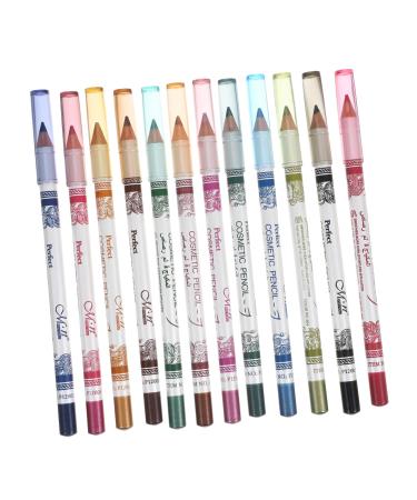 Beavorty 24 Pcs Colored Eyeliner Pencils Colorful Eyeliner Colored Eye Liner Pencils Set Highlighter Mousse 1 count (Pack of 1) Colorfulx2pcs