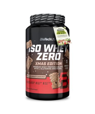 BioTechUSA Iso Whey Zero | Premium Whey Protein Isolate | Grass-Fed | Enzyme-Free | Sugar- and Gluten-free 908 g Speculoos