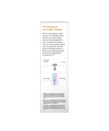 Neutrogena Light Therapy Acne Spot Treatment - Chemical & UV-Free with Blue & Red Light Technology - Gentle Acne Treatment for Sensitive Skin - 1 ct - Buy Online on GoSupps.com