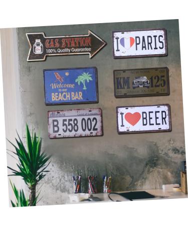 Levemolo Emblems Antique Signs Outdoor Decorations for Patio Iron Sign Painting The Sign Iron Mark Metal - Buy Online on GoSupps.com