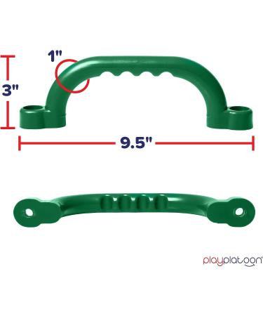 Green Playground Safety Handles - 2 Pack Grab Handle Bars for Outdoor Jungle Gym/Swing Set - Buy Online on GoSupps.com