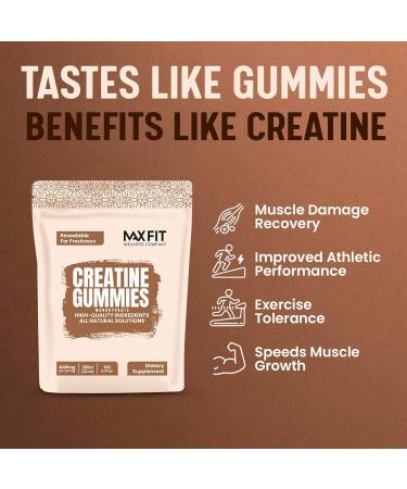 Buy Creatine Gummies - 200 Gummies | Strawberry Flavor 4000mg/Serving Fast Absorption Creatine Supplement for Lean Muscle Growth - Buy Online on GoSupps.com