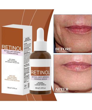 Retinol Anti-Wrinkle Facial Serum Retinol Eye Cream Instant Lift Plus Intense Reactivating Retinol Serum - Retinol Serum for Anti-Aging Skin (2pc) - Buy Online on GoSupps.com