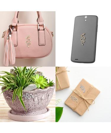 MWOOT 10 Piece 3D Snake Nail Charms Set - Gold & Silver Snake Wave Jewelry Gems Nail Art Kit for Women, Girls, Manicure Salon - Rhinestones Nail Decorations - Buy Online on GoSupps.com