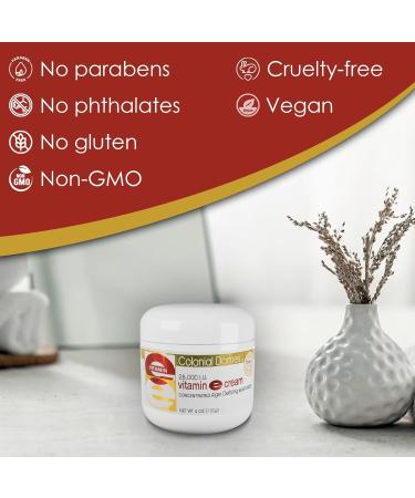 Colonial Dames Vitamin E Moisturizing Cream 28,000 I.U. 4 oz - Hydrating & Moisturizing for Dry Skin & Fine Lines - Buy Online on GoSupps.com