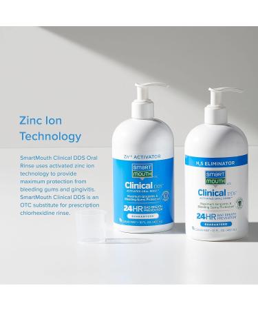 SmartMouth Clinical DDS Activated Mouthwash 2-Pack with Pumps | Gum Health Support Mint | 32 Fl Oz - Buy Online on GoSupps.com