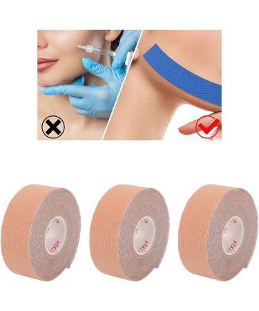 Tbest 3 Rolls Face Tape Facial Wrinkle Remover Strip Easy Cutting V Shaping Lifting Patch Skin Color (Tbestgsg162y97n-12) - Buy Online on GoSupps.com