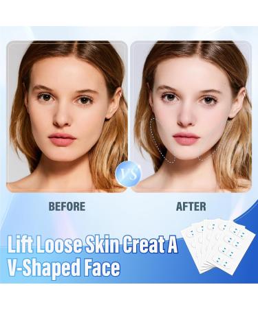 128PCS Invisible Face Lift Tape - Instant Lifting Stickers for Double Chin & Saggy Skin | Secret Makeup Tape for Jowls & Neck | International Shipping - Buy Online on GoSupps.com