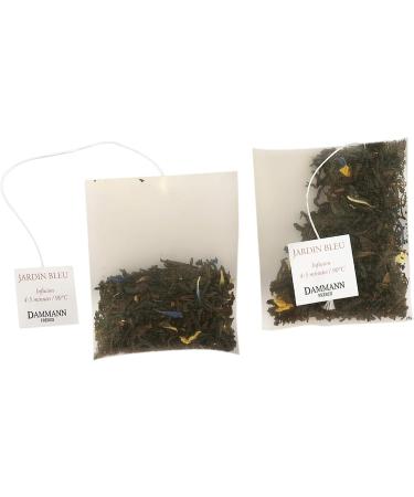 Dammann Jardin Bleu - Th noir parfum la rhubarbe et aux fraise 25 sachets cristal - Dammann Fr res - Buy Online on GoSupps.com