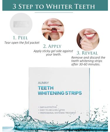 Professional Effects Teeth Whitening Strips - 20 Treatments, 40 Strips - Sensitive Teeth Whitening Kit for Coffee, Tea & Tobacco Stains - Buy Online on GoSupps.com