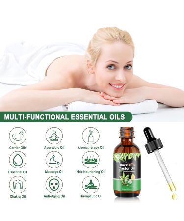 Jamaican Black Castor Oil 60ML - Organic Cold Pressed Unrefined for Hair Growth Skin Eyelashes & Eyebrow Care - Shop Internationally - Buy Online on GoSupps.com