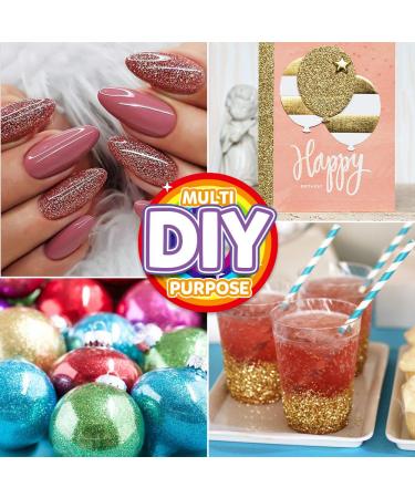 24 Colors Body Glitter Set - LEOBRO Cruelty-Free Extra Fine Glitter for Resin, Festival Makeup, Nail Art, Face & Body, Hair - Perfect for Crafts, Eyeshadow, Lip Gloss - Vegan Glitter Collection - Buy Online on GoSupps.com