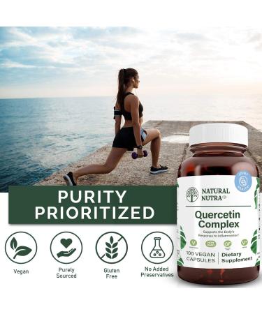 Natural Nutra Quercetin Complex with Bromelain and Vitamin C Citrus Bioflavonoid Supplement Support Body to Seasonal Changes & Body Redness Promotes Liver Health 100 Vegan and Vegetarian Capsules - Buy Online on GoSupps.com