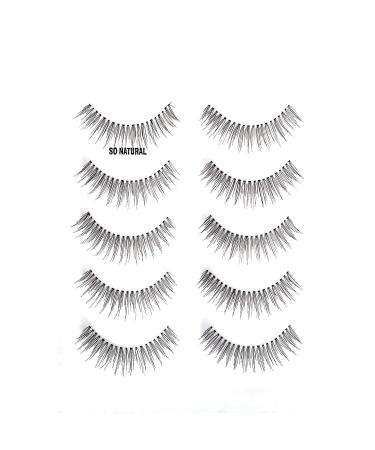 ALICE Lashes 110 Natural Hand Knotted False Eyelashes 5 Pairs Multipack