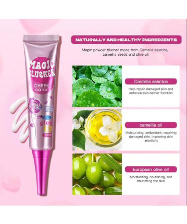  Vgvgaj Color-Changing Blush | Complexion for Eyes and Lips Lightweight Waterproof Makeup for Going Out Shopping Dates and Vacations - Buy Online on GoSupps.com