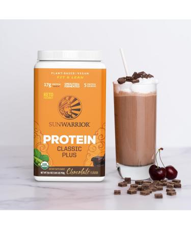 Creatine Powder & Chocolate Classic Plus Organic Protein Powder Set | Bundle & Save | Vegan Protein Superfood Blend plus Unflavored Creatine Monohydrate (60 Servings Unflavored 30 Servings Chocolate) - Buy Online on GoSupps.com