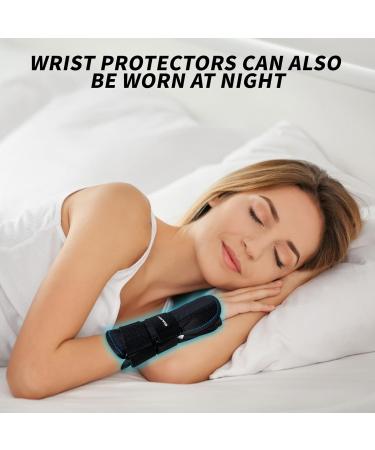 EULANT Wrist Brace for Carpal Tunnel - Adjustable Support Night Sleep Hand Brace Pain Relief Splint for Sports Injuries - Metal Stabilizer for Men & Women - Black L - Buy Online on GoSupps.com