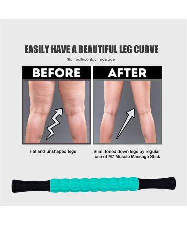 Vandove Massage Roller Stick - Ultra-Portable Muscle Roller with 2 Massage Balls for Trigger-Point Fascia Relief - Ideal for Beginners - Green - Buy Online on GoSupps.com
