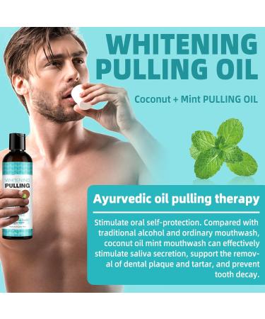 Organic Coconut & Peppermint Oil Pulling Mouthwash - Natural Tooth Whitening & Gum Health (8 fl. Oz) | Non-Alcoholic Essential Oils - Buy Online on GoSupps.com
