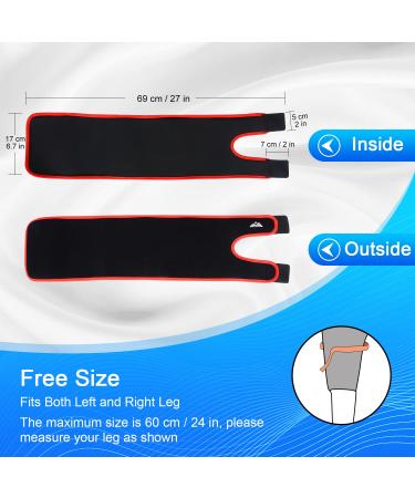 Supregear Adjustable Thigh Compression Sleeve for Men and Women - Neoprene Quad Wrap Support for Groin and Hamstring - Breathable Non-Slip Design - Buy Online on GoSupps.com