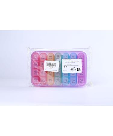 7-Day Pill Box with 4 Compartments - Weekly Tablet Organizer for Medication (Purple) - International Shipping - Buy Online on GoSupps.com