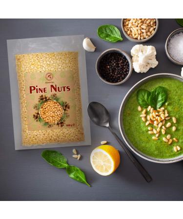 Buy Pine Nuts 1kg - Natural Cedar Nuts for Cooking & Pesto - Airtight Packaged Cedar Kernels Without Shell - Buy Online on GoSupps.com