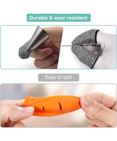 Cut Resistant Finger Cots - 10 Pcs Finger Sleeves for Kitchen Work & Sculpture Supplies - Buy Online on GoSupps.com