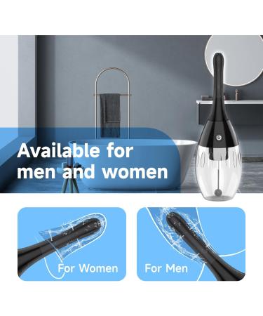 Onegreen Douches for Men Electric - 400Ml Automatic Enema Bulb with 5 Speeds Silicone Anti Back-Flow Enema Douche for Men Women Colon Cleansing Electric Douche Enema Bulb Men Women - Buy Online on GoSupps.com