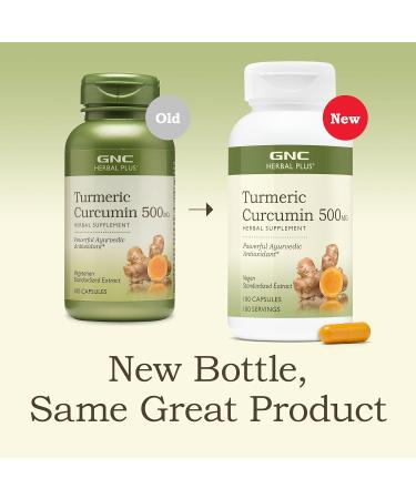 GNC Turmeric Curcumin 500mg Vegan 100 Capsules - Buy Online on GoSupps.com