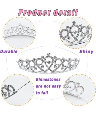 Baaxxango 8 Pack Crystal Tiara Crowns - Perfect for Girls Women Birthday Wedding Party Decor - Buy Online on GoSupps.com