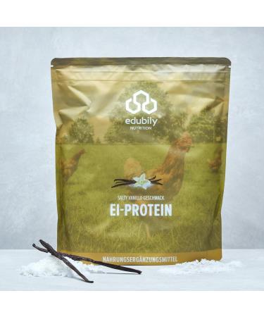 Edubily Nutrition Egg White Protein Powder - Premium Free Range Milk-Free 750g (Salty Vanilla) - Best for Fitness & Health - Buy Online on GoSupps.com