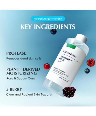 Swimming Pool Toner - Korean Toner for Daily Exfoliating & Deep Hydration with Natural Enzyme Protease & Hyaluronic Acid For Sensitive Skin 10.14 Fl Oz (300ml) - Buy Online on GoSupps.com