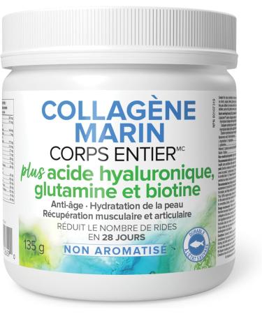 Natural Factors Total Body Marine Collagen Plus Hyaluronic Acid Glutamine & Biotin Unflavoured 135g Powder Supports Healthy Skin Connective Tissue Muscles and Joints Reduces Wrinkles in 28 days - Buy Online on GoSupps.com