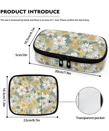 TODIYADDU Yellow Daisy Medicine Travel Cooler - Insulated Diabetic Pouch with Zipper for Daily & Travel Use - Buy Online on GoSupps.com