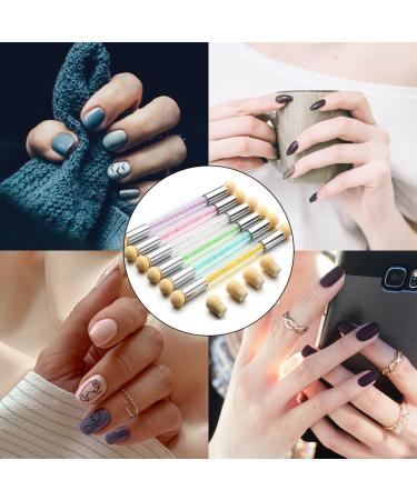 Shop Luliyldj Nailart - Double-Headed Color Curve Tool & Sponge Brush Applicator with 4 Replacement Heads | International Shipping Available - Buy Online on GoSupps.com