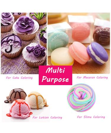 20 Color Rainbow Fondant Cake Food Coloring Set - Neon Liquid Dye for Baking, Decorating, Slime Making, and DIY Crafts - 25 fl.oz Bottles - Buy Online on GoSupps.com