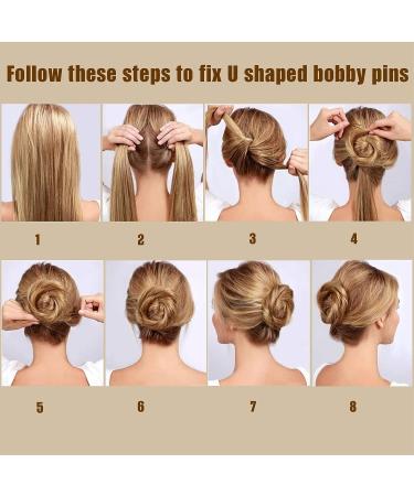 Brown Bobby Pins Kit - 100 Pcs 2 Inch Hair Pins & 50 Pcs 2.4 Inch U Shaped Bobby Pins for Women/Girls - QEUAEC - Buy Online on GoSupps.com