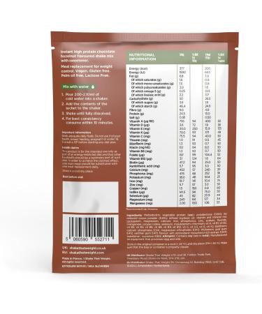 Shake That Weight Chocolate Hazelnut Diet Shake - VLCD Meal Replacement Plan - High Protein, Low-Calorie, Vegan Friendly - 53g Pack - Buy Online on GoSupps.com