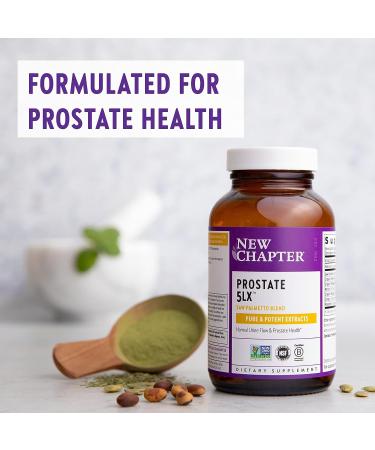 New Chapter Prostate 5LX Supplement with Saw Palmetto & Selenium - 60 Vegetarian Capsules for Prostate Health - Buy Online on GoSupps.com