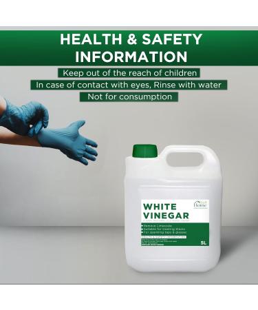 Natural White Vinegar - Premium All-Purpose Cleaner & Limescale Remover for Home Kitchen & Bathroom (1 Gallon - Buy Online on GoSupps.com