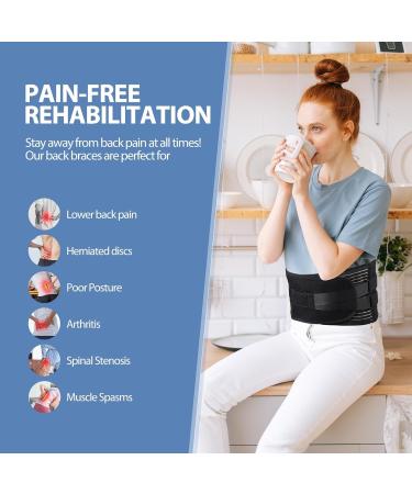 Buy Back Support Belt for Posture Correction - Lumbar Spine Back Bandage with Adjustable Straps - Breathable XL (115-140cm) for Men & Women - Buy Online on GoSupps.com