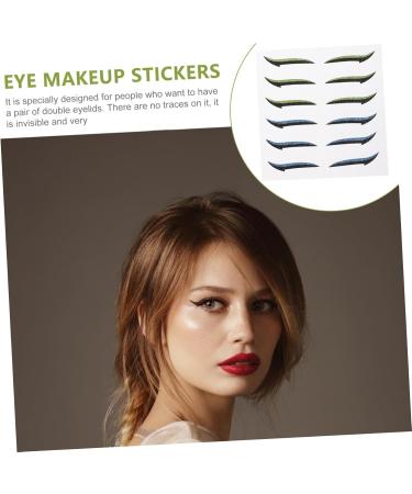 FOMIYES Glitter Eyeshadow 24 Pairs Glitter Eyeliner Adhesive Eyeliner Stickers Reusable Double Eyelid Tapes Miss Adhesive Tape - Buy Online on GoSupps.com