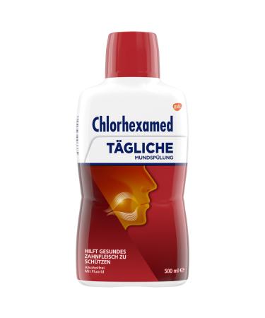 Chlorhexamed Daily Mouthwash 500 ml for daily care and cleaning with antibacterial mouthwash old pack - Buy Online on GoSupps.com