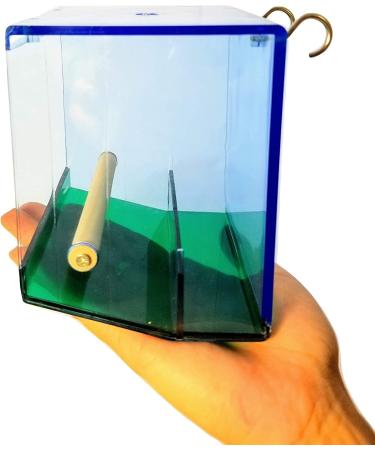 Birds LOVE Hanging Seed Catcher Tray for Small Birds - Ideal for Lovebirds, Cockatiels, Canaries, Sun Conures - Blue/Green - Buy Online on GoSupps.com