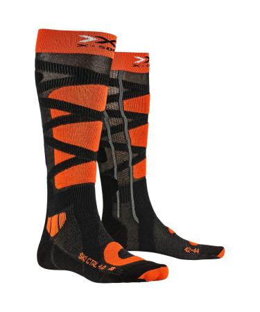 X-Socks X-Bionic X-Bionic Unisex Ski Control 4.0 Socken Anthracite Melange/X-Orange 42/44 X-Bionic Unisex Ski Control 4.0 Socken Anthracite Melange/X-Orange 42/44